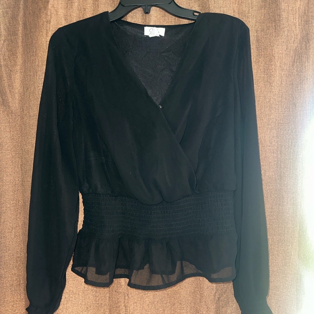 Elegant Black Women's Top